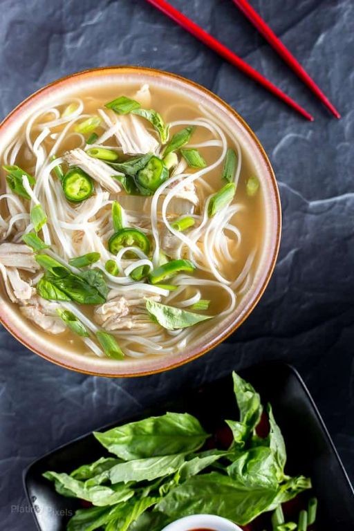 Slow Cooker Chicken Pho Noodles