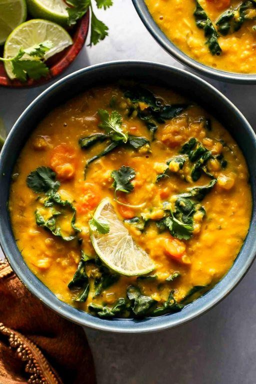 Slow Cooker Coconut Curry Lentil Soup