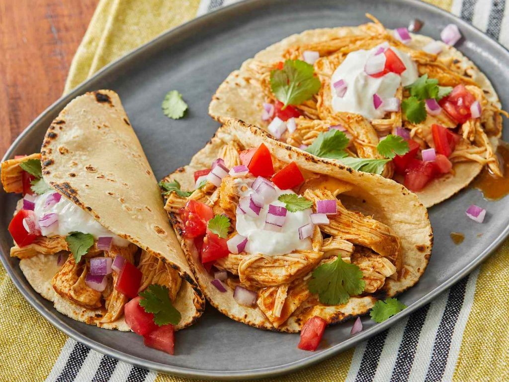 Slow Cooker Frozen Chicken Tacos