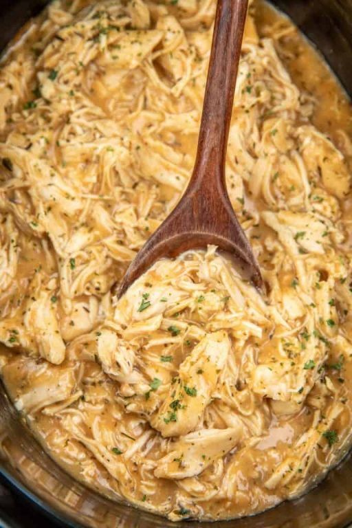 Slow Cooker Garlic Herb Chicken Soup