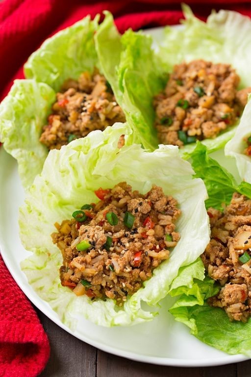 Slow Cooker General Tso Chicken Lettuce Wraps