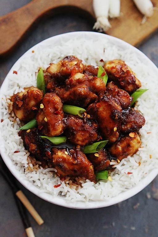 Slow Cooker General Tso Chicken Tacos