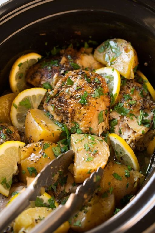 Slow Cooker Greek Lemon Chicken