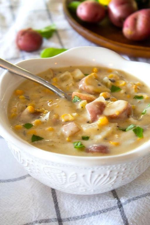 Slow Cooker Ham and Corn Chowder