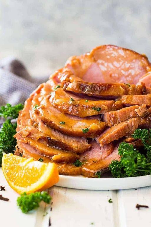 Slow Cooker Ham and Mustard Glaze