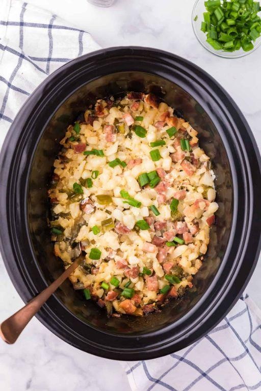 Slow Cooker Ham and Sweet Potato Hash