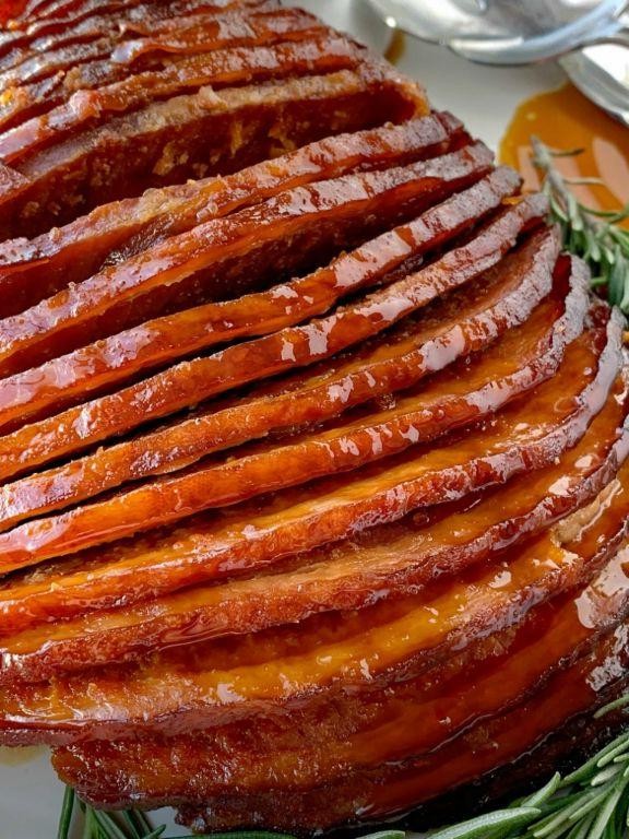 Slow Cooker Honey Glazed Ham