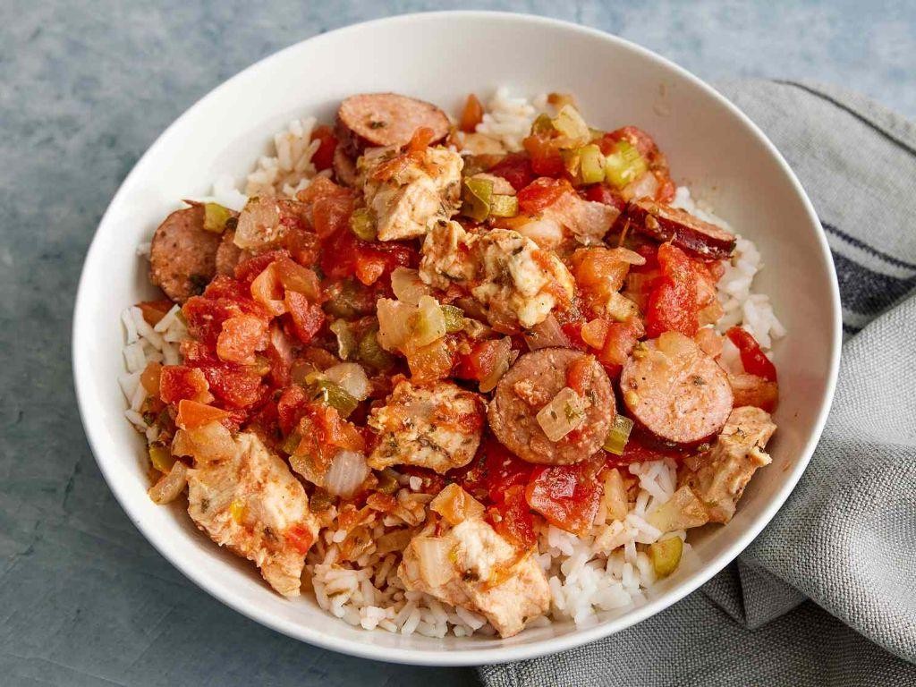 Slow Cooker Jambalaya with Rice