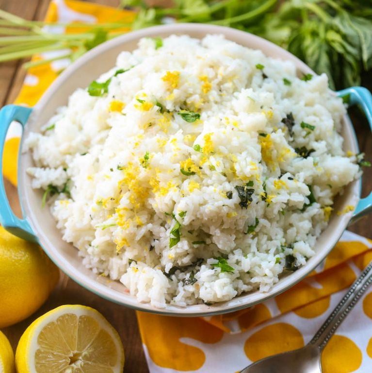 Slow Cooker Lemon Herb Rice