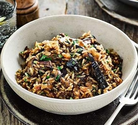Slow Cooker Mushroom Risotto