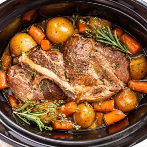 Slow Cooker Pork Steak with Rosemary and Thyme