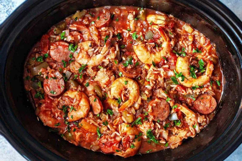 Slow Cooker Shrimp Jambalaya