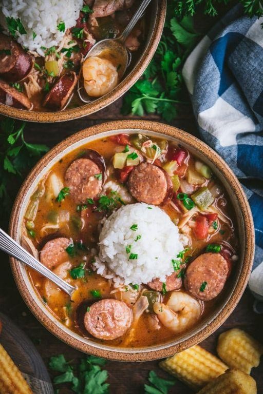 Slow Cooker Shrimp and Sausage Gumbo