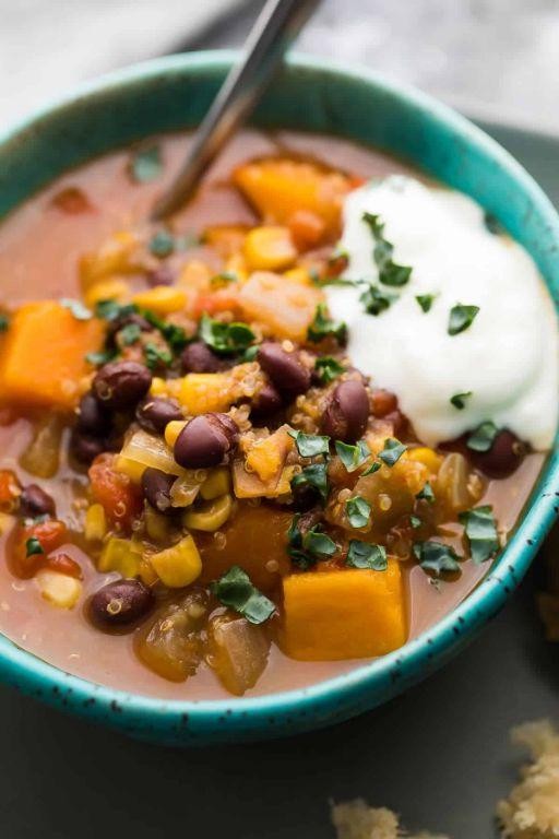 Slow Cooker Sweet Potato and Quinoa Pilaf