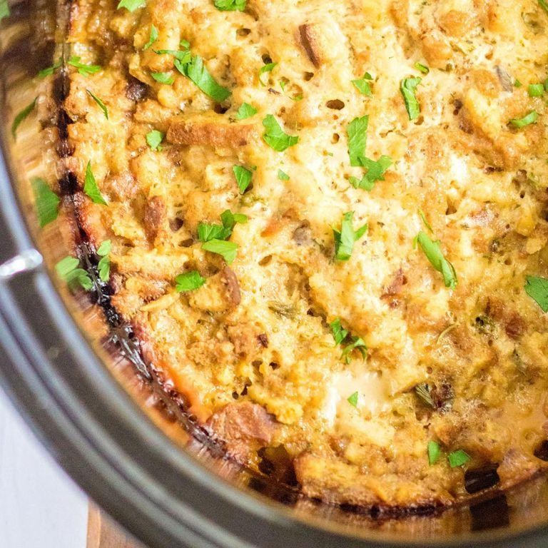 Slow Cooker Turkey and Stuffing Casserole