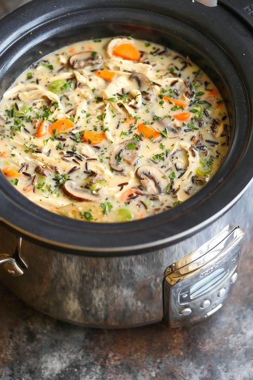Slow Cooker Wild Rice Soup