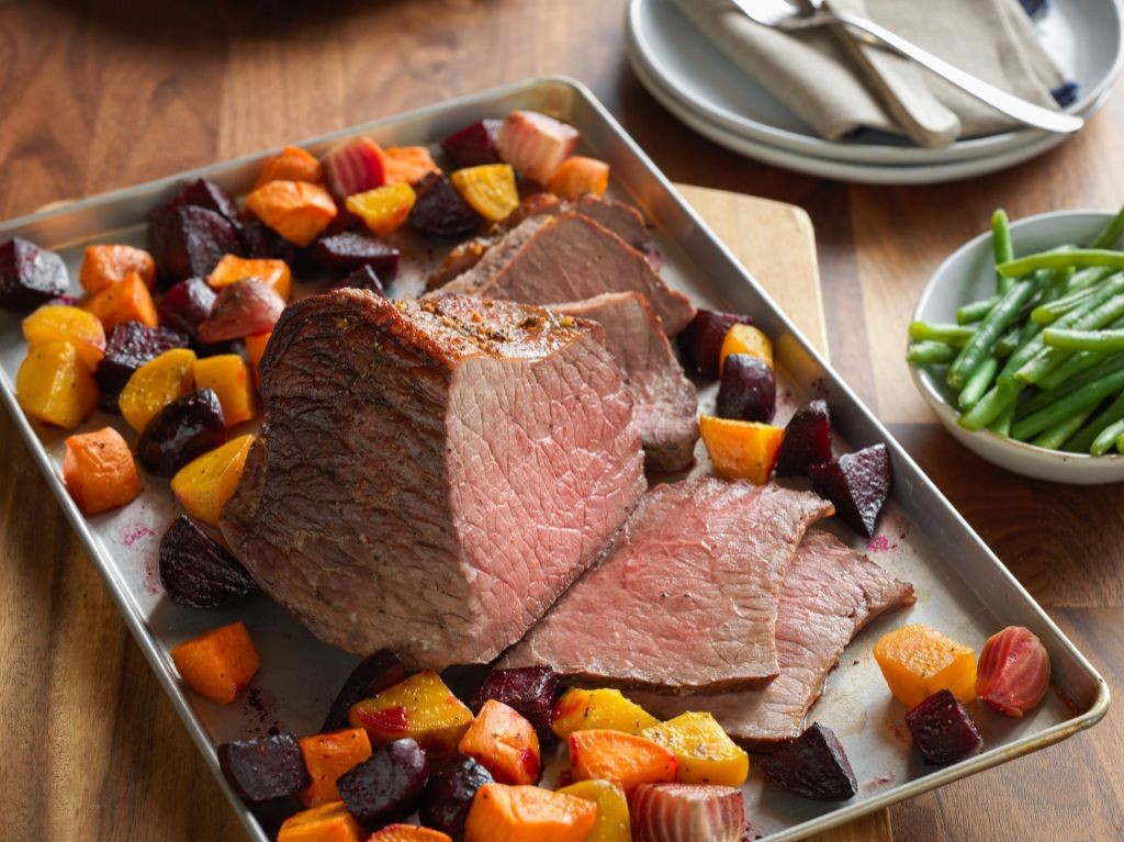 Slow-Roasted Round Steak with Root Vegetables