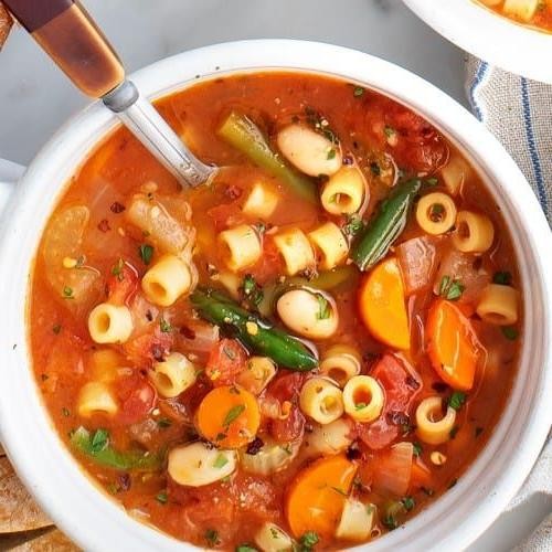 Small batch minestrone soup