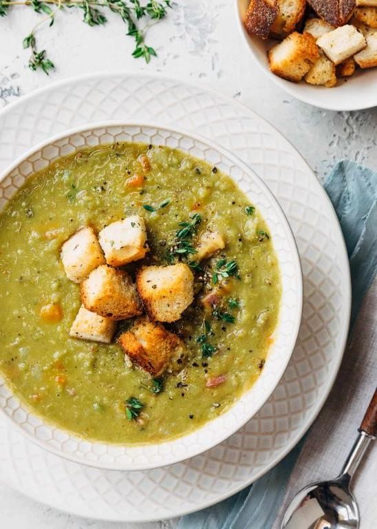 Small batch split pea soup