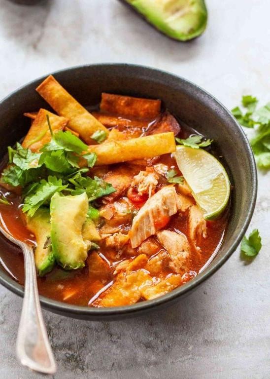 Small batch tortilla soup