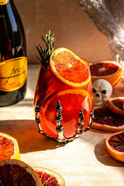 Smoked Blood Orange Aperol Spritz