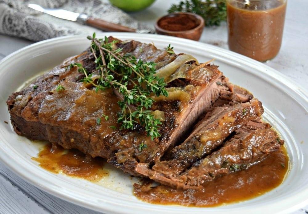Smoked Brisket with Apple Cider Glaze