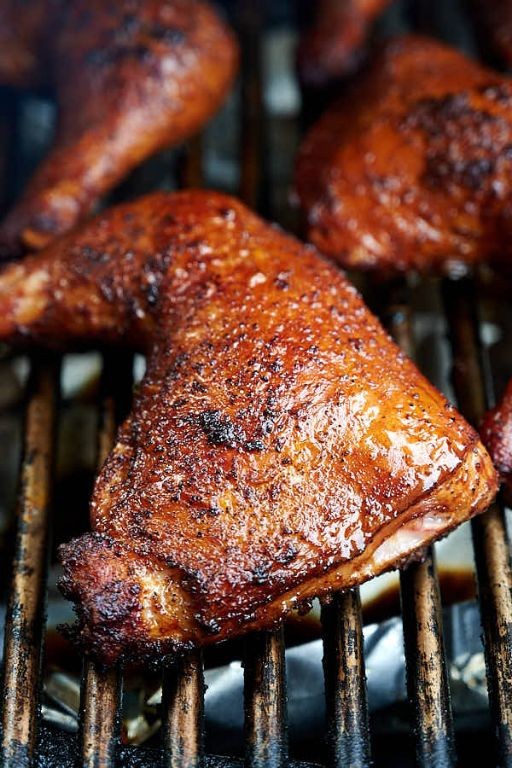 Smoked Chicken Leg Quarters with Cajun Seasoning