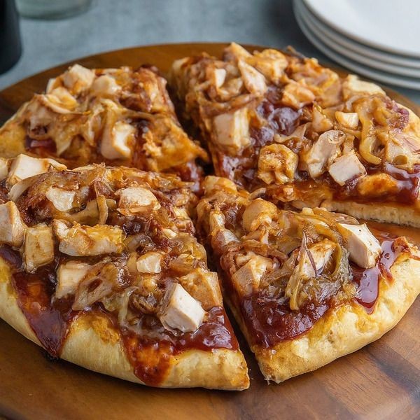 Smoked Chicken Pizza with Caramelized Onions