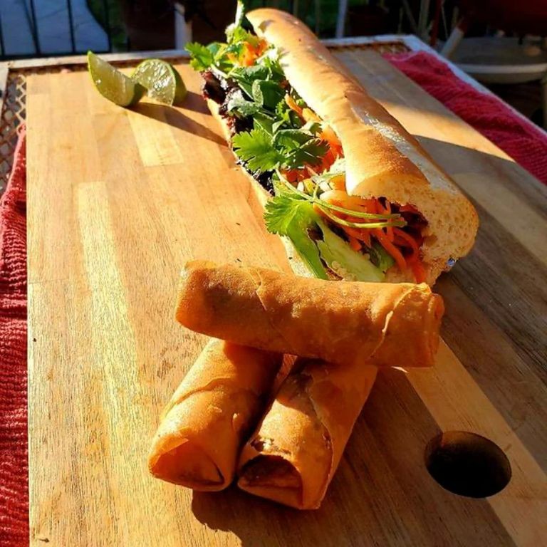 Smoked Chuck Roast Banh Mi Sandwich