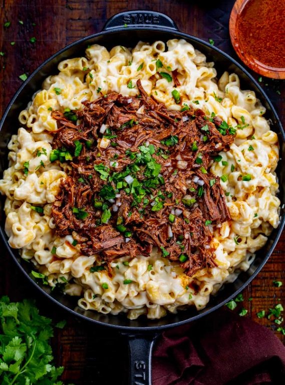 Smoked Chuck Roast Mac and Cheese