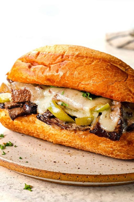 Smoked Chuck Roast Philly Cheesesteak