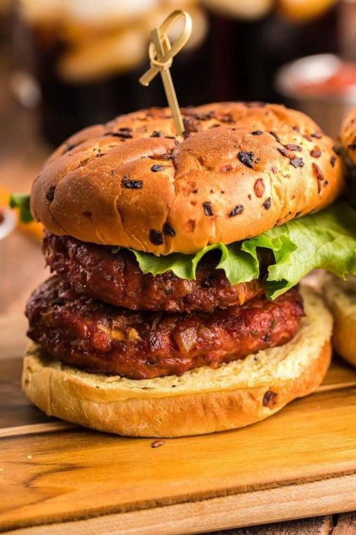 Smoked Cream Cheese and Cheddar Stuffed Burgers