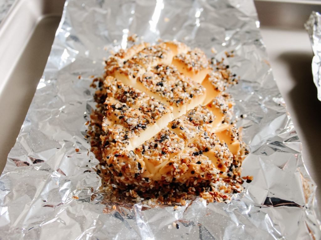 Smoked Cream Cheese with Everything Bagel Seasoning