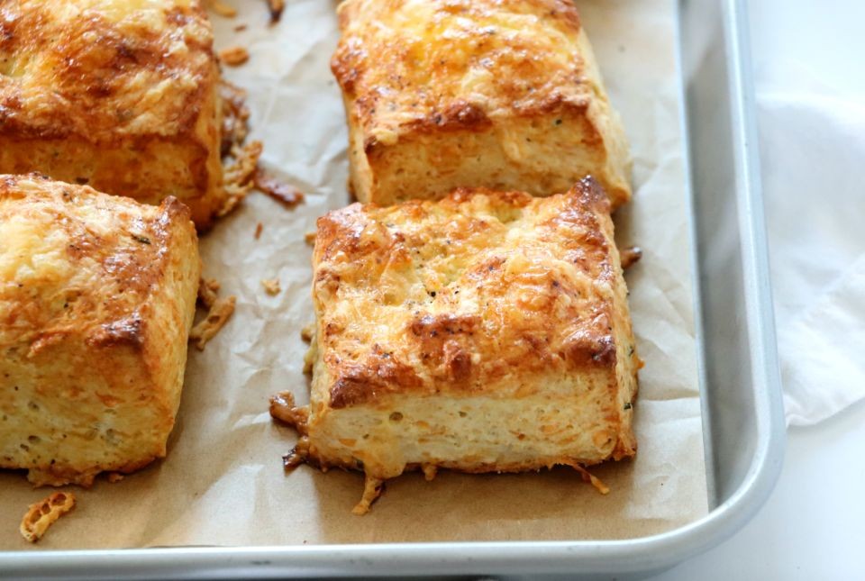 Smoked Gouda and Cheddar Biscuits