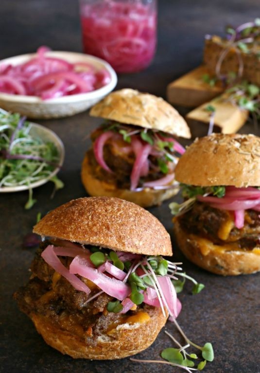 Smoked Meatloaf Sliders with Pickles