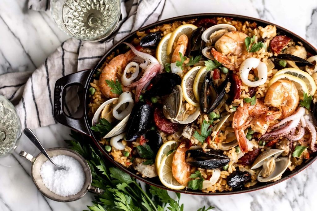 Smoked Mussels and Chorizo Paella