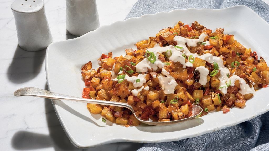 Smoked Mussels and Potato Hash