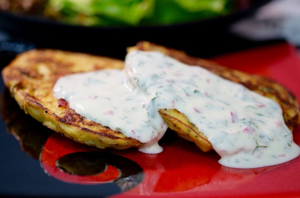 Smoked Mussels and Sweet Potato Cakes