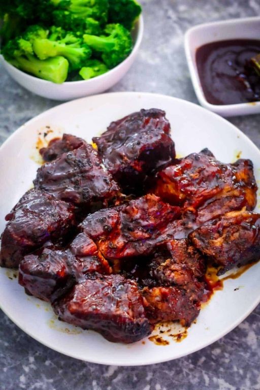 Smoked Paprika Boneless Pork Ribs with Chimichurri