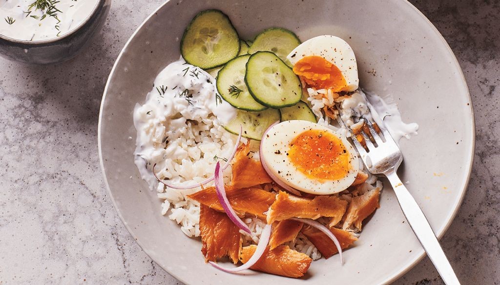 Smoked Salmon and Dill Breakfast Rice