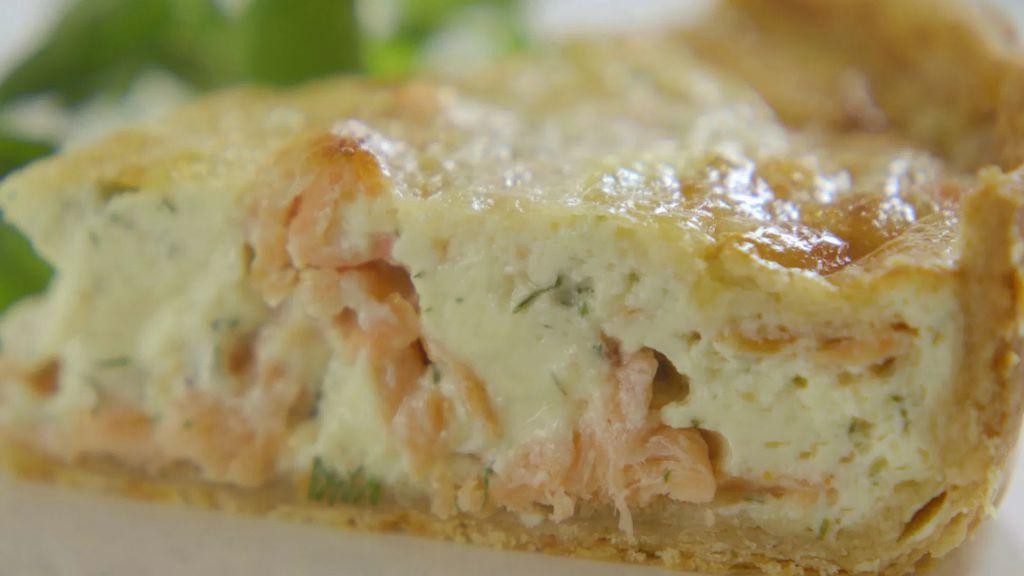 Smoked Salmon and Dill Quiche