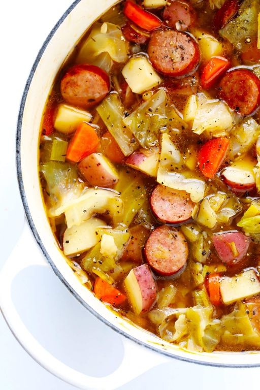 Smoked Sausage and Cabbage Stew