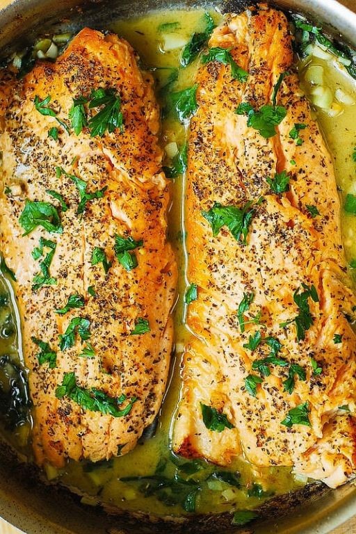 Smoked Trout with Lemon Butter