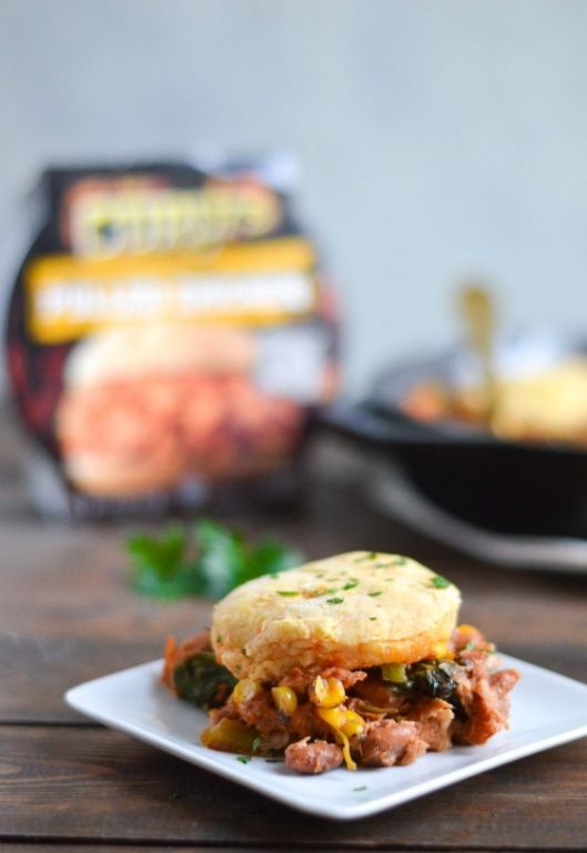 Smoky BBQ Pulled Chicken and Sweet Potato Biscuits