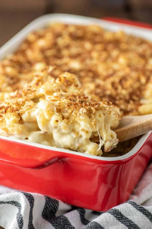 Smoky Bacon and Gouda Baked Mostaccioli