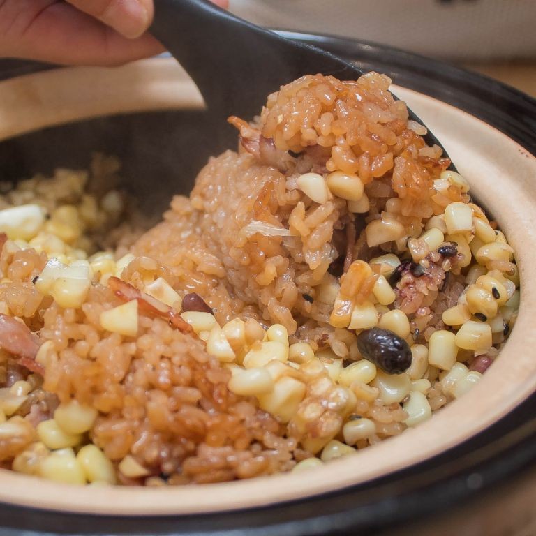 Smoky Cajun Rice with Bacon and Corn