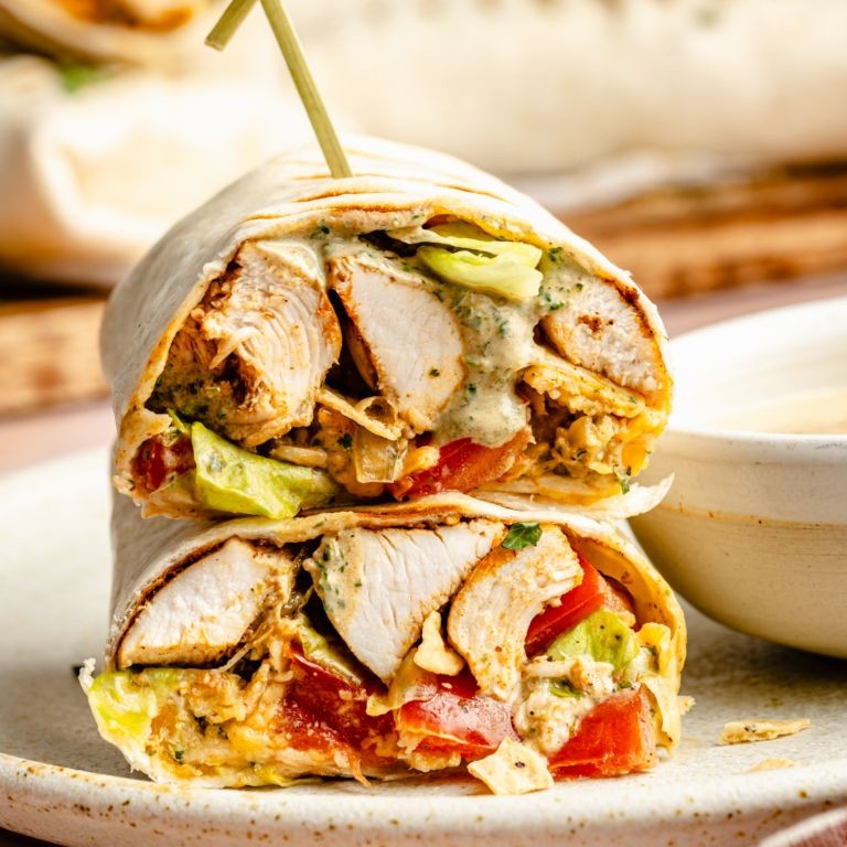 Smoky Chipotle Fried Chicken Wrap