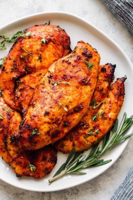 Smoky Paprika Baked Bone-In Chicken Breast