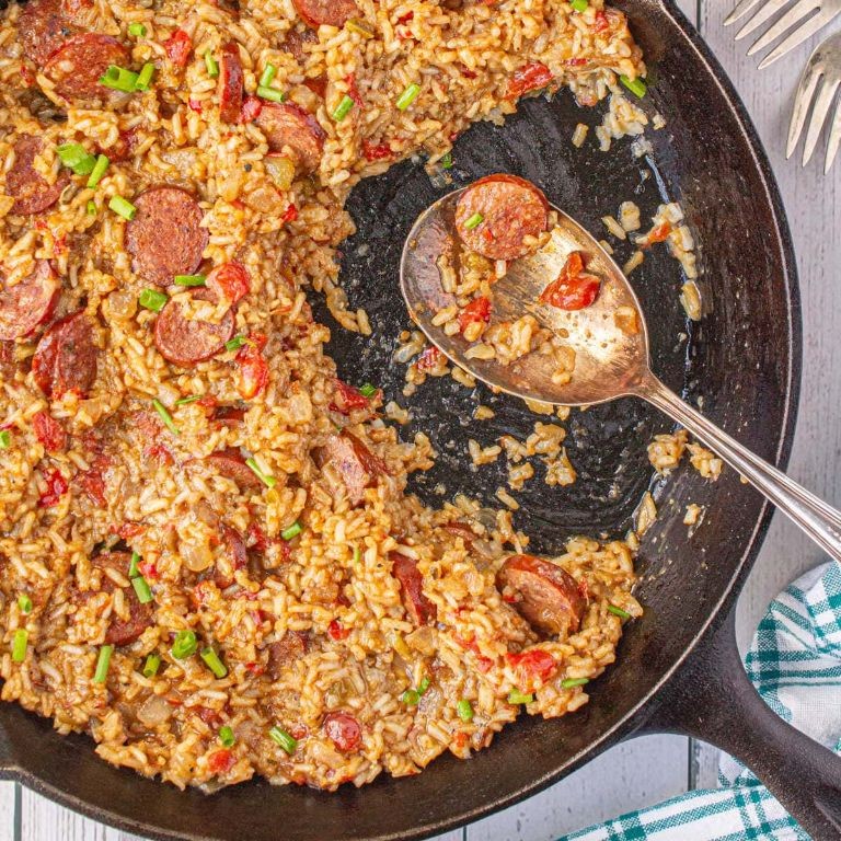 Smoky Sorghum and Sausage Jambalaya