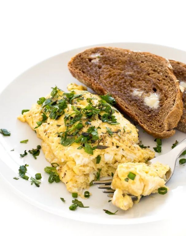 Soft Scrambled Eggs with Fresh Herbs